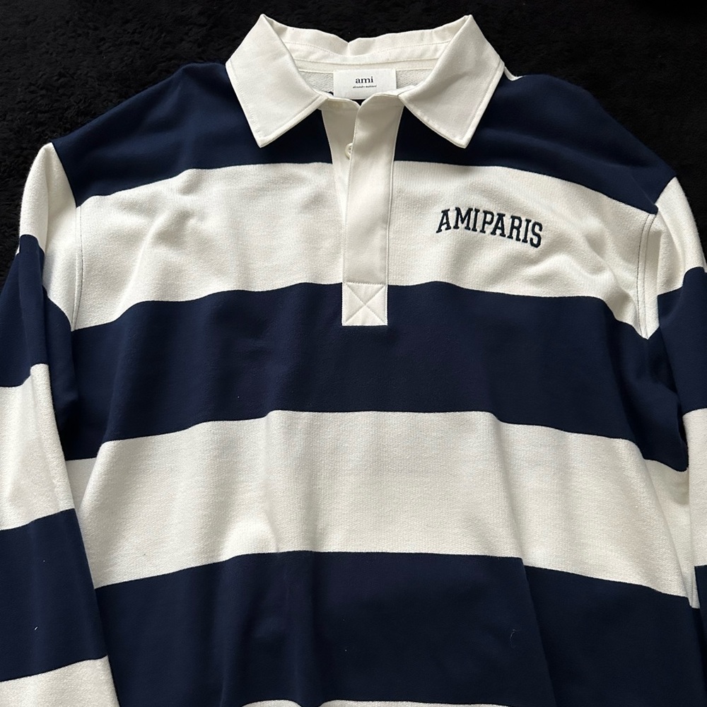 AMI PARIS RUGBY COLLARD SHIRT